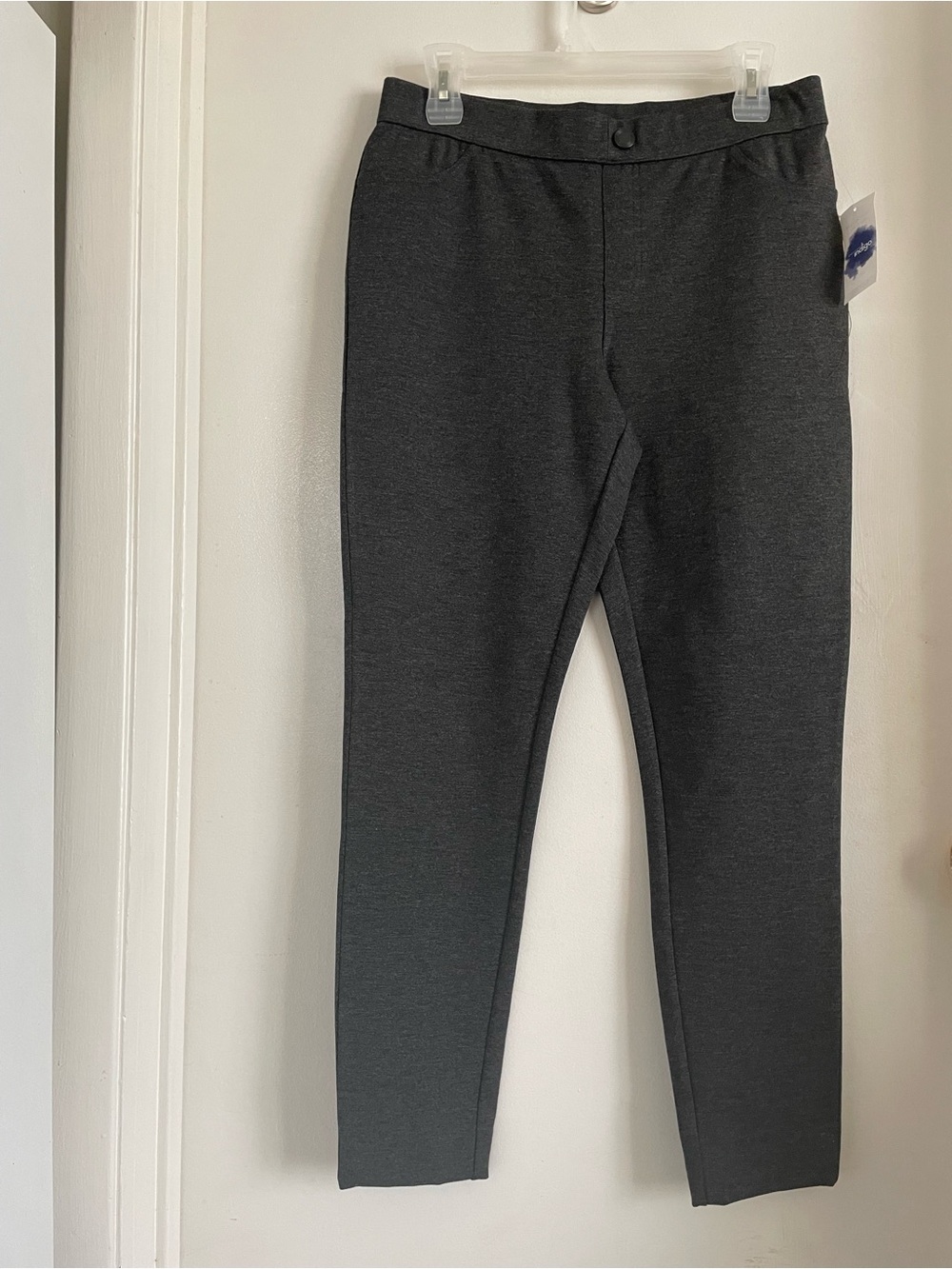 Indigo Charcoal Gray Knit Leggings